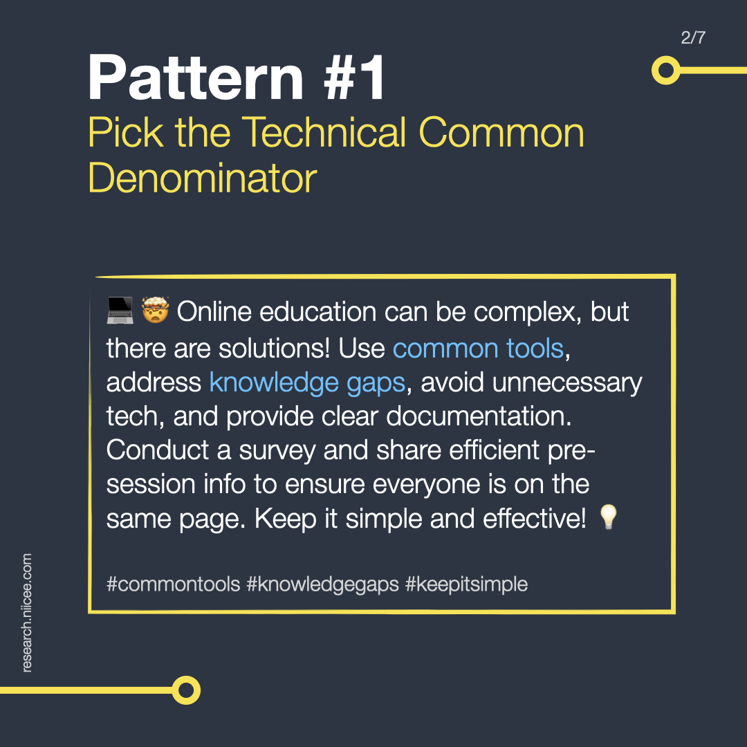 5 Patterns for setting up online seminars