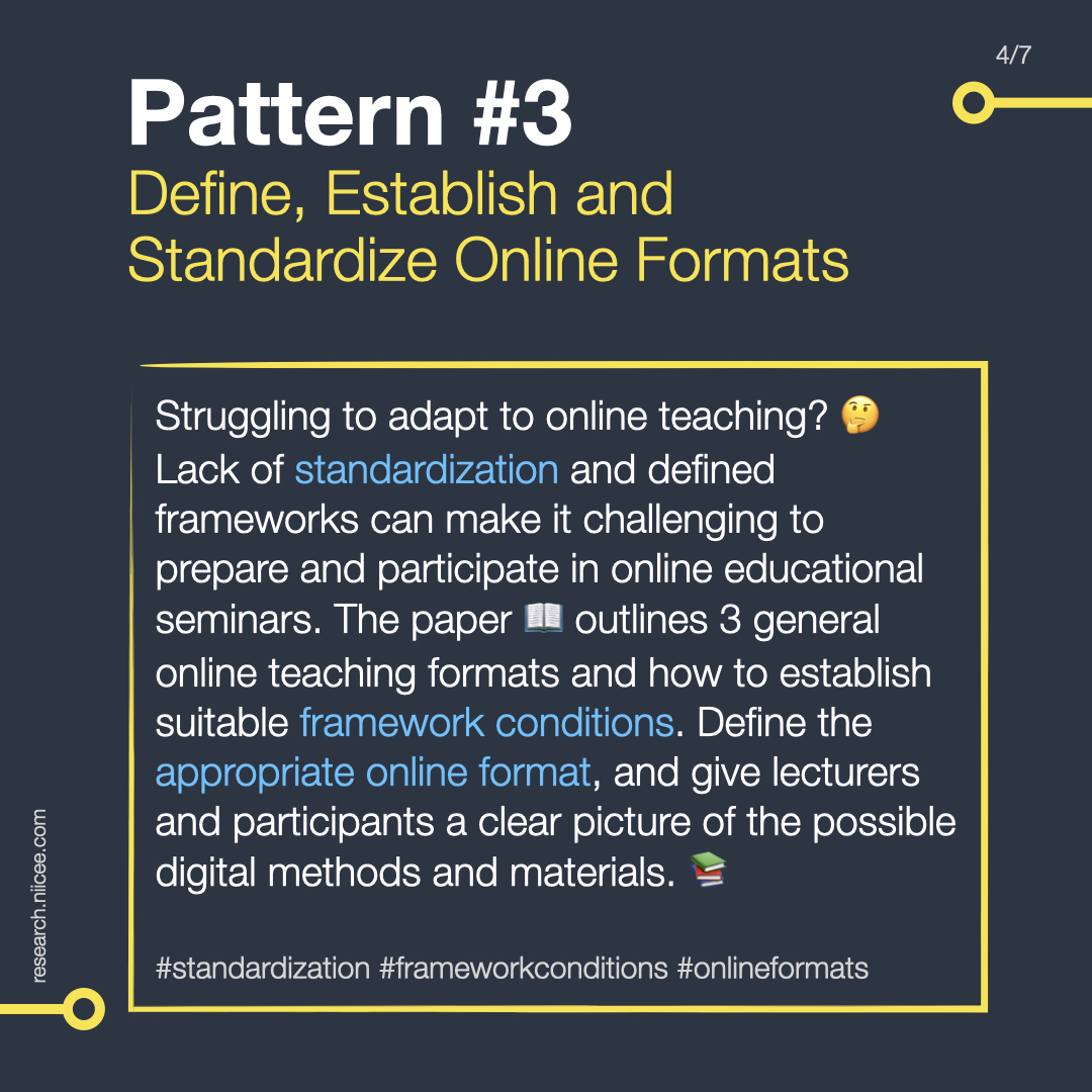 5 Patterns for setting up online seminars